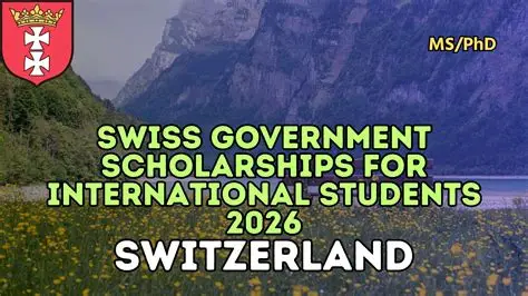 Swiss Government Excellence Scholarship 2026 – How to Study in Switzerland for Free